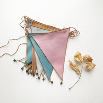 프로포즈 촛불이벤트용품INS 클래식 화려한 풀 플래그 화환 장식 소녀 어린이 방 텐트 행잉 파티 배경 사, 04 04-Mix Cotton