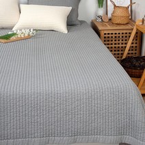 천솜이 이네스 초고밀도 면 100수 피그먼트 사계절 알러지케어 순면 이불 겸용 침대패드(S/SS Q LK S/KK Q/KK K/KK) 6종, 그레이