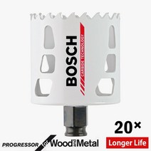 보쉬 카바이드 홀쏘 홀커터 20~127mm 20종 전작대비 최대 20배까지 오래 사용, 54mm (927.0831)