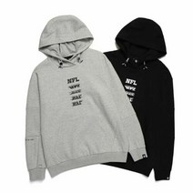 NFL 엔에프엘 F211MHD012 롤링 후드 티셔츠 BLACK