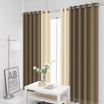 암막커튼 긴창 포인트커튼 아일렛_거실 창문 커텐 방한 햇빛 가리개