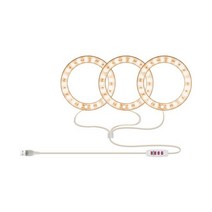 식물LED성장등천사 4 개의 반지는 식물을위한 빛 DC5V USB phytolamp를 성장한다 실내 식물 묘종을위한 Led, 3 ring, 5V USB_Red blue light