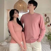 핑크룩 커플 시밀러룩 빅사이즈 베스트 봄가을 티셔츠 휴가 남녀 여행 웨딩