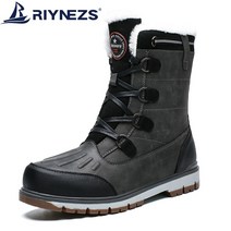RIYNEZS 남자 겨울 부츠 방한 부츠