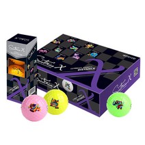 넥센 세인트나인 골프공X 컬러 6구 12구, X컬러(12구)