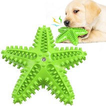 Zhijing 스타 모양 개 말하는 장난감 칫 솔 애완 동물 몰아 치아 청소 대화 형 장난감(Green), 1개, 녹색