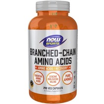 NOW Foods 나우푸드 스포츠 BCAA 류신 이소류신 발린 240정 베지캡슐