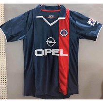 2001 파리생제르맹 레트로 유니폼 호나우지뉴 즐라탄 베컴 축구복 티셔츠 단체 반티 운동