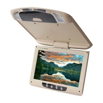 자동차 천장형 모니터 TV 화면 화물차 고화질 캠핑카, 베이지색 10.1인치 모니터+12V