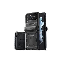 VRS DESIGN 테라가드 액티브 갤럭시Z 플립4 5G 케이스 2022용 프리미엄 내구성 세미오토힌지 보호 매트 블랙