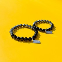 스트릿캣파파 길고양이 유기묘 후원 루세테 오닉스 헤머타이트 원석 팔찌 - Onyx Hematite