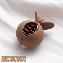 핸드프레스 가중공예 고정 철형 신제품 여성 패션 상어 클립 머리핀 헤어 액세서리 커피 블랙 아크릴 대형, 42 style-42