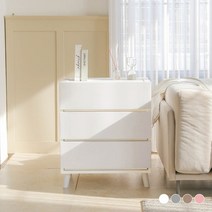 레그 포인트 서랍장 600_3단, 화이트