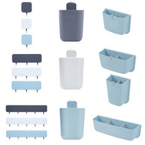 시스맥스 리템 마이룸 월포켓 월후크 포켓홀더 현관 냉장고 벽 마스크 차키 손소독 물건 보관 수납정리, 마이룸 월 후크 5구, 그레이