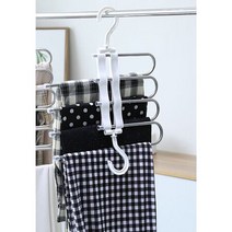 6단 바지걸이 청바지 정리 옷걸이 만능 매장용 슬라이, 없음