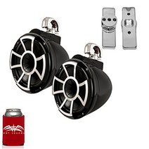 Wet Sounds for Nautique FC5 Towers - REV10 10” Black Swivel Tower Speakers Mastercraft Tower Adapte, 1