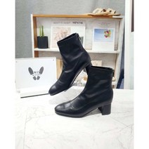 니즈슈즈 모던 미들 뒷지퍼 삭스부츠 5cm NZ1007-L2041BK