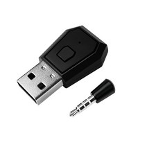 무선영상송수신기 ryra usb 호환 4.0 어댑터 bt 무선 어댑터 ps5 컨트롤러 용 오디오 동글 이어폰 수신기 송신기 194, 검은색