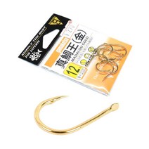 가마가츠 진조왕 마다이 금침 참돔바늘 갯바위 찌낚시, 금색 12호