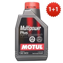 모튤 1+1 멀티파워 플러스 5W30-1L 엔진오일 합성유 SP등급 가솔린 휘발유 LPG 경유 디젤, 5w30, 모튤 멀티파워 플러스 5W30-1L