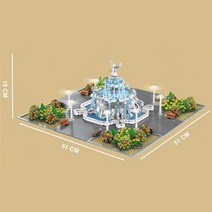 MOC 천사 광장 모델 빌딩 블럭 16003 2960 피스 Led 부품 브릭, 01 160032960Pcs