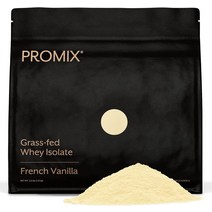 해외보충제 단백질보충제 Promix 분리유청단백질 분말 30g Grass Fed 분리유청 6.6g BCAA 글루텐 프리 케토 친화적 무향 2.5lb, [03] 바닐라, [01] 2.5파운드1팩