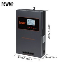 태양광 컨트롤러 태양열 태양전지 모듈 충전 배터리 MPPT 가정용 주택용 PowMr 100A 12V 24V 48V 자동 지능형 조정기 최대 태양 전지 패널 150VDC 5000W