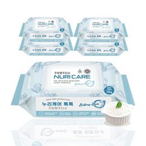 누리케어 생분해 주방행주티슈 70매x4팩 베이킹소다 플라스틱제로 일회용 물티슈