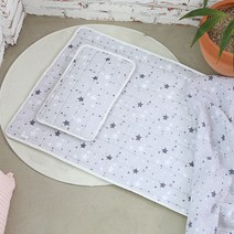 화모베이비 리플2종 소프트매쉬패드+사각매쉬베개 시원한낮잠이불매트세트, 별빛꿈