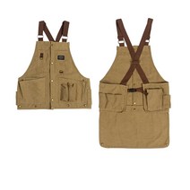 남녀 모두 착용할 수 있는 빠르고 탈부착 가능한 아웃도어 캠핑 멀티 나시 앞치마, 노란색, 1개