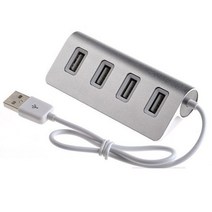라우터 모뎀 네트워크카드 알루미늄 USB 2.0 허브 멀티 USB 분배기 어댑터 4 포트 PC 용 고속 미니 다중 Usb2.0 허브 포트 확장기