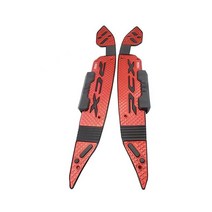 [해외] 로고가있는 semspeed honda pcx 125 150 2019 2020 발 페달 발판 오토바이 부품에 적합한 오토바이 용 2pcs 발판, 빨간색