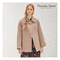[써스데이아일랜드] [Thursday Island] 여성 루즈핏 숏기장 코트(T208MCT235W) 395594