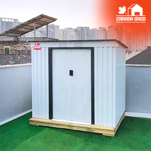 조립식창고 미니 ACE 2x1.2m 0.7평형 캐나다쉐드 미니창고 학교창고 운동장창고 마당창고 소형창고 농막 펜션 펜션창고 카페창고 제주도창고 야외창고 어린이집창고 전원주택 창고, 창고단품+무료배송