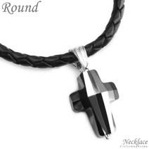 클루아조네코리아 가죽목걸이 스와로브스키 십자가 프리에디션 Round 2822LNM 목걸이