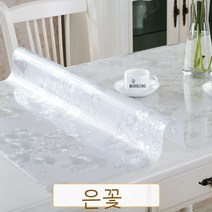 테이블매트 매트테이블 위 까는 고무매트 테이블다기 소프트가죽 화상방지 실리콘 열차단 바탕화면 투명 보호 ., T01-코스모스 1.0mm, C15-90*130cm