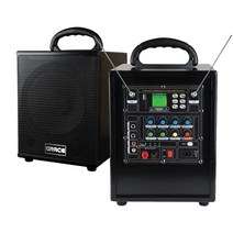 GRACE EG-153 충전식 이동용 앰프스피커 무선2채널마이크 150W, 01.핸드마이크+핸드마이크