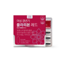 프리벤트라 여성갱년기 플라리본 레드 1000mg x 60캡슐 / 회화나무열매추출물 달맞이꽃종자유 보라지유 마그네슘, 9개