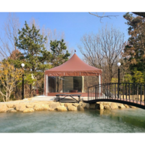 [미승텐트] 몽골텐트 3m x 4m (벽면별도) 몽골천막 행사용천막 이동식천막 그늘막천막, 백청색