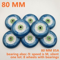 롤러 스케이트 휠 스피드 인라인 바퀴 배송 85A 80 미리메터 베어링 abec9, 80 mm abec-9