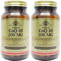 Solgar 솔가 비건 코큐텐 200mg 60 베지캡슐 2병, 60정