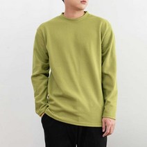 키작은남자 버블 메이오 무지 기모 티셔츠