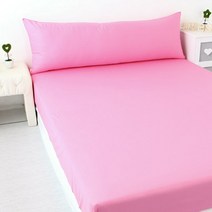 이브수 순면 100% 핑크 침대 매트리스커버