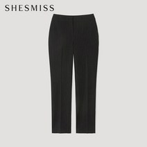 SHESMISS_02 [쉬즈미스] 스트라이프 슬림 슬랙스_SWSSLL41090_BK