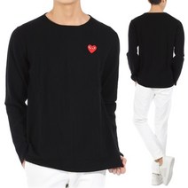 [꼼데가르송] 레드하트 와펜 울 니트 AZ N068 BLACK