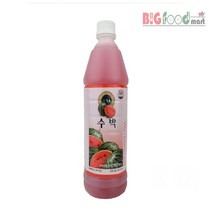 아름다운정성 수박 음료베이스 835ml 수박화채 에이드 아이스음료 여름음료 갈증해소 쉐이크 카페 슬러시, 청솔 수박 음료 베이스 835ml