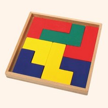 초등대비 교구수학 테트로미노 분할퍼즐 크리스마스 선물 입체도형 홈스쿨, 교구 + 교재