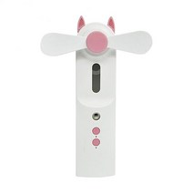 얼굴 스티머 피부 안면 가습 미스트기 워터 아쿠아 필링기 팬 분무기와 30ML 휴대용 기선 USB Nebulizer 나노 가습기 수화 여성 스킨 케어 도구, [02] A pink