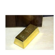 도어 스톱 아이스크림 바나나 껍질 골드바 모양 초현실주의 도어스토퍼, 황금 벽돌