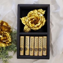 설날 명절 부모님 플라워 골드 한송이 장미 용돈박스 돈박스 어버이날 선물